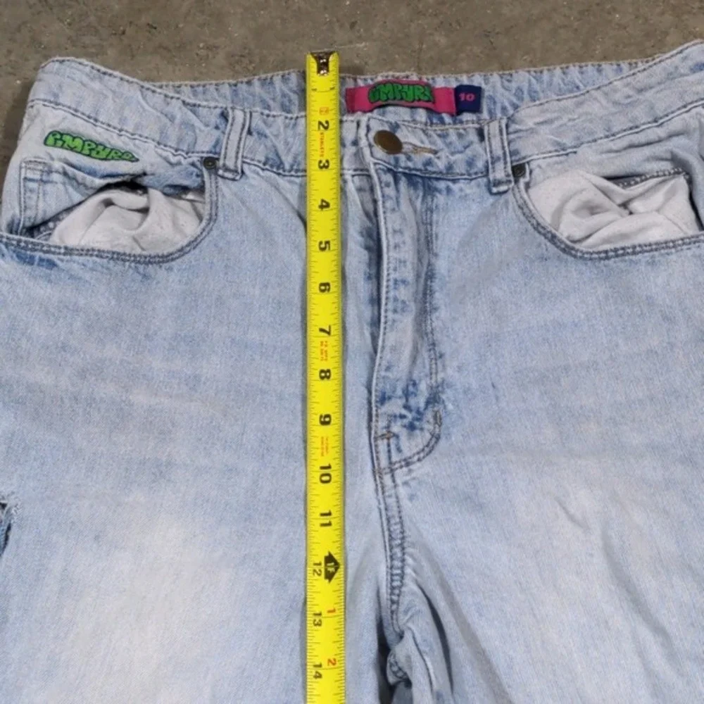 Y2K‎ Empyre Tori Light Wash Denim Cargo Pants Size 10 Skate Streetwear Style VTG